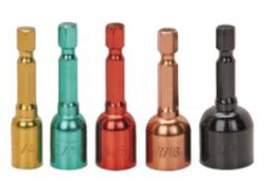 5 stykker farvekodet nøddesæt